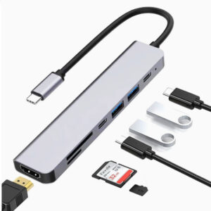 USB-C Hubi / Sovitin (7-porttinen)